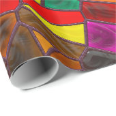 Festgelegte Glas-Moody-Farben Geschenkpapier (Rolleneckpunkt)