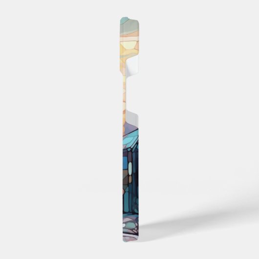 Festgelegte Glaskirche iPhone 14 Slim Fit Case Hülle (Linke Seite)