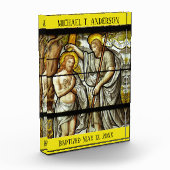 Festgelegte Glass Erwachsene Taufe Jesus St. John Fotoblock (Links)