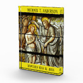 Festgelegte Glass Erwachsene Taufe Jesus St. John Fotoblock (Rechts)