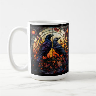 Festgelegte Glass Ravens Kaffeetasse