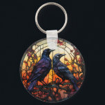 Festgelegte Glass Ravens Schlüsselanhänger<br><div class="desc">Mit unserem exquisiten Design "Stetted Glass Ravens" können Sie Ihren Platz vergrößern. Dieses einzigartige Design verbindet die Mystik der Raben mit der zeitlosen Schönheit des Buntglases.</div>