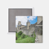Festgelegte Mauer von Carcassonne Magnet (Vorderseite/Rückseite)