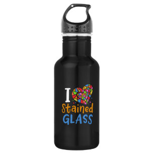Festgelegter Glaskünstler Edelstahlflasche