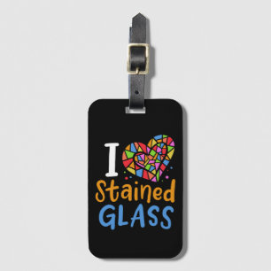 Festgelegter Glaskünstler Gepäckanhänger