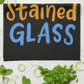 Festgelegter Glaskünstler Geschirrtuch (Gefaltet)