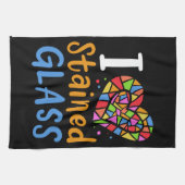 Festgelegter Glaskünstler Geschirrtuch (Horizontal)