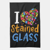 Festgelegter Glaskünstler Geschirrtuch (Vertikal)