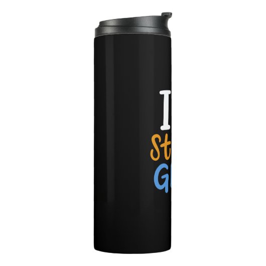 Festgelegter Glaskünstler Thermosbecher (Nach links gedreht)