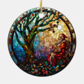 Festgelegter Glass Weihnachtsbaum Keramik Ornament (Hinten)