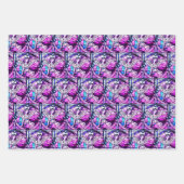 Festgelegter Glass Window Christmas Angel Geschenkpapier Set (Vorderseite)