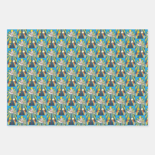 Festgelegtes Glas Heilige Masse Host und Chalice R Geschenkpapier Set (Vorderseite 3)