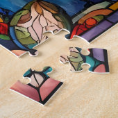 Festgelegtes Glas Lilies Puzzle (Seite)