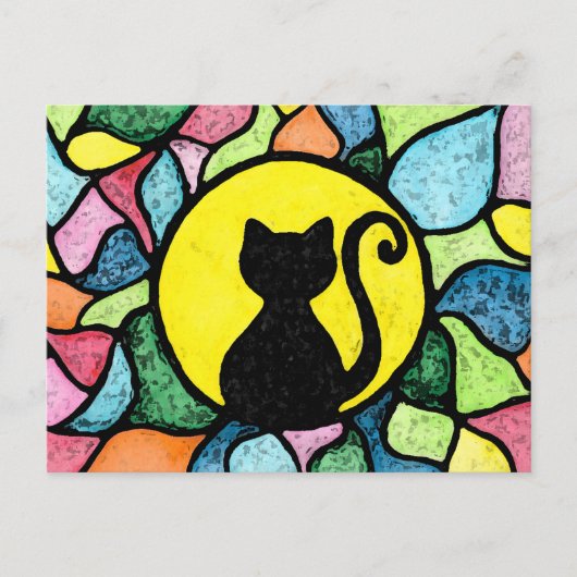 Festgelegtes Glas Wasserfarbenküche Postkarte (Vorderseite)