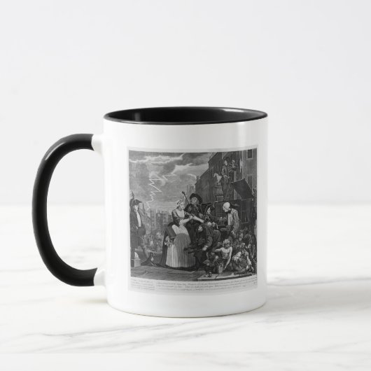 Festgenommen für Schulden Tasse (Links)