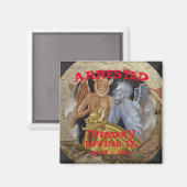 festgenommen magnet (Vorderseite/Rückseite)