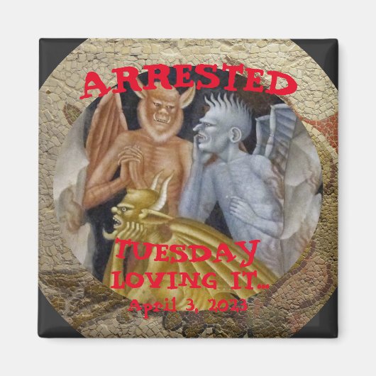 festgenommen magnet (Vorne)