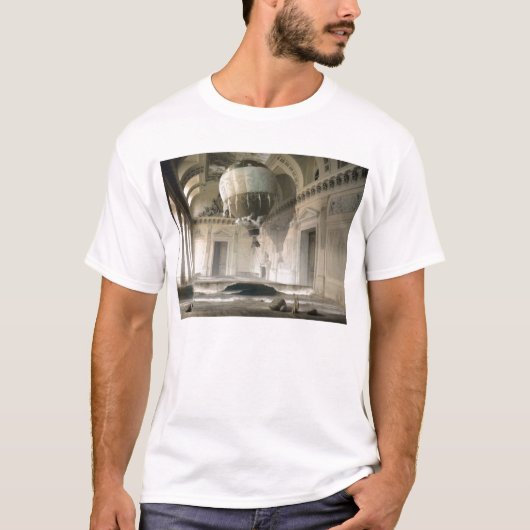 Festgenommener surreal weißer T - Shirt der (Vorderseite)