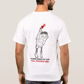 Festgesteckt, immer noch cool Herren Basic T-Shirt (Rückseite)