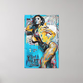 "Festgestellte" Abstrakte Silhouette Leinwanddruck (Vorderseite)