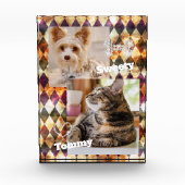 Festgestellte Glasmisty Multicolors Fotoblock (Vorderseite)