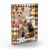 Festgestellte Glasmisty Multicolors Fotoblock (Links)