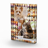 Festgestellte Glasmisty Multicolors Fotoblock (Rechts)