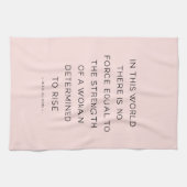 Festgestellte weibliche Inspirierend Zitate Rosa S Handtuch (Horizontal)