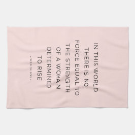 Festgestellte weibliche Inspirierend Zitate Rosa S Handtuch