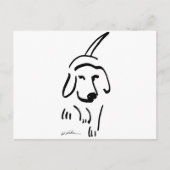 Festgestellter Beagle Postkarte (Vorderseite)