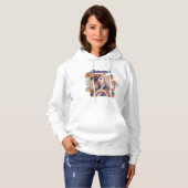 Festgestellter Diva Vintag Retro 80er Womens Day Hoodie (Vorne ganz)