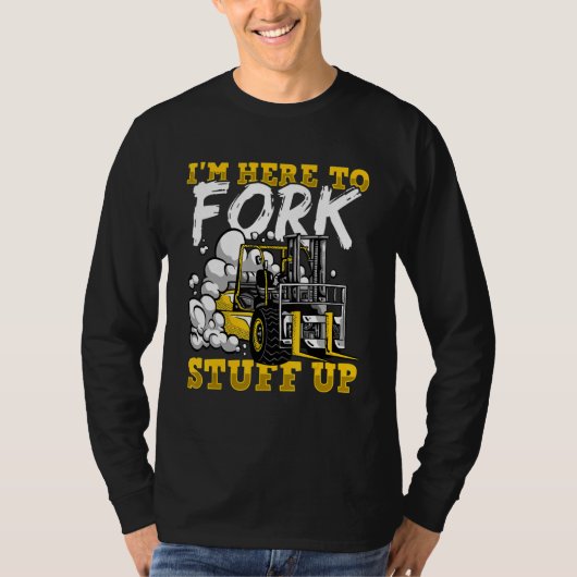 Festgestellter Gabelstapler T-Shirt (Vorderseite)