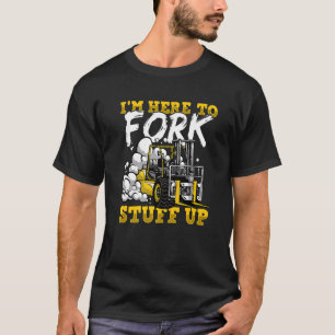 Festgestellter Gabelstapler T-Shirt