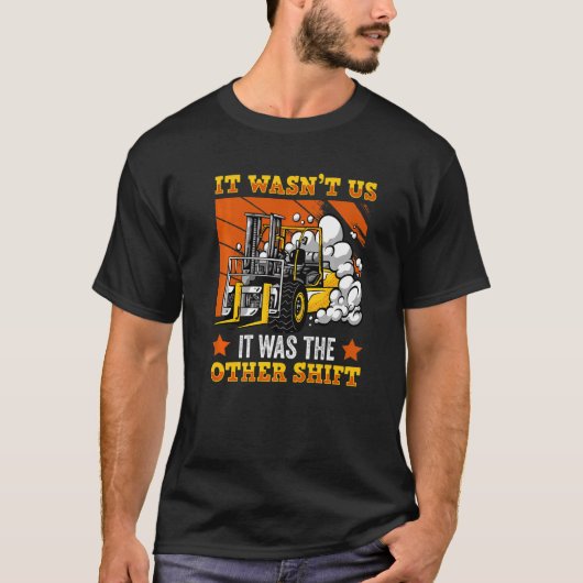 Festgestellter Gabelstapler T-Shirt (Vorderseite)