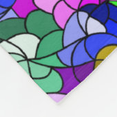 Festgestellter Glaseffekt Fleecedecke (Ecke)