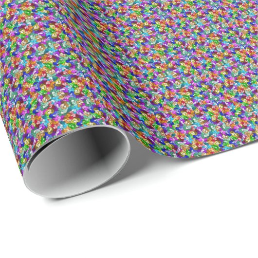 Festgestellter Glaseffekt Geschenkpapier (Rolleneckpunkt)