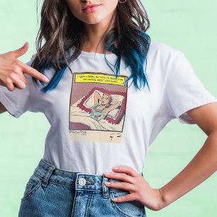 Festgestelltes Comic "Vintag Retro Romance" für Fr Tri-Blend Shirt