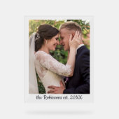 Festgestelltes Datum Personalisiertes Foto der Hoc Acrylschild (Vorderseite)