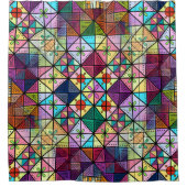 Festgestelltes Glas Duschvorhang (Vorderseite)