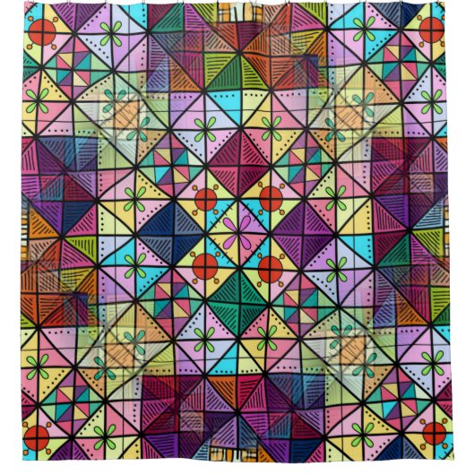 Festgestelltes Glas Duschvorhang (Vorderseite)