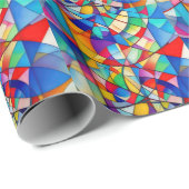 Festgestelltes Glas vermischt Geschenkpapier (Rolleneckpunkt)