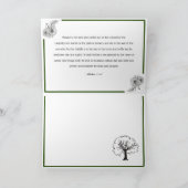 "Festgewurzelt" Psalms Scripture Gruß Karte (Innenseite)