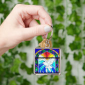 Festglass-Bestätigung Heiliger Geist-Taube Schlüsselanhänger (Hand)