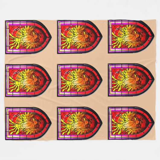 Festglass Phoenix Fleecedecke (Vorderseite (Horizontal))