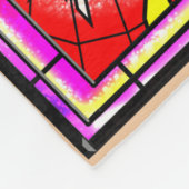 Festglass Phoenix Fleecedecke (Ecke)