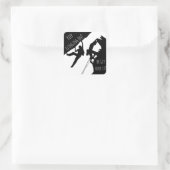 Festhalten oder Weiterziehen? Klettern Quadratischer Aufkleber (Tasche)