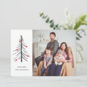 Festherzen Feiertagskarte (Stehend Vorderseite)