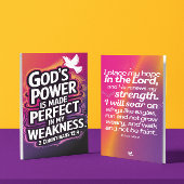 Festigkeit in Schwäche Feiertagskarte