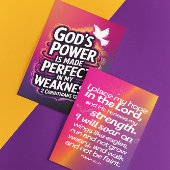 Festigkeit in Schwäche Feiertagskarte