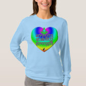 Festigkeit Stabilität Serenity Rainbow Heart T - S T-Shirt (Vorderseite)